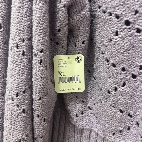 NWT- Free People Women's Polly Bobble Crop Cardigan - Picture 7 of 8